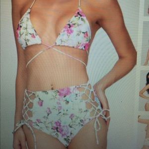 Floral Strappy Bikini Set